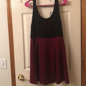 Red and Black skater dress